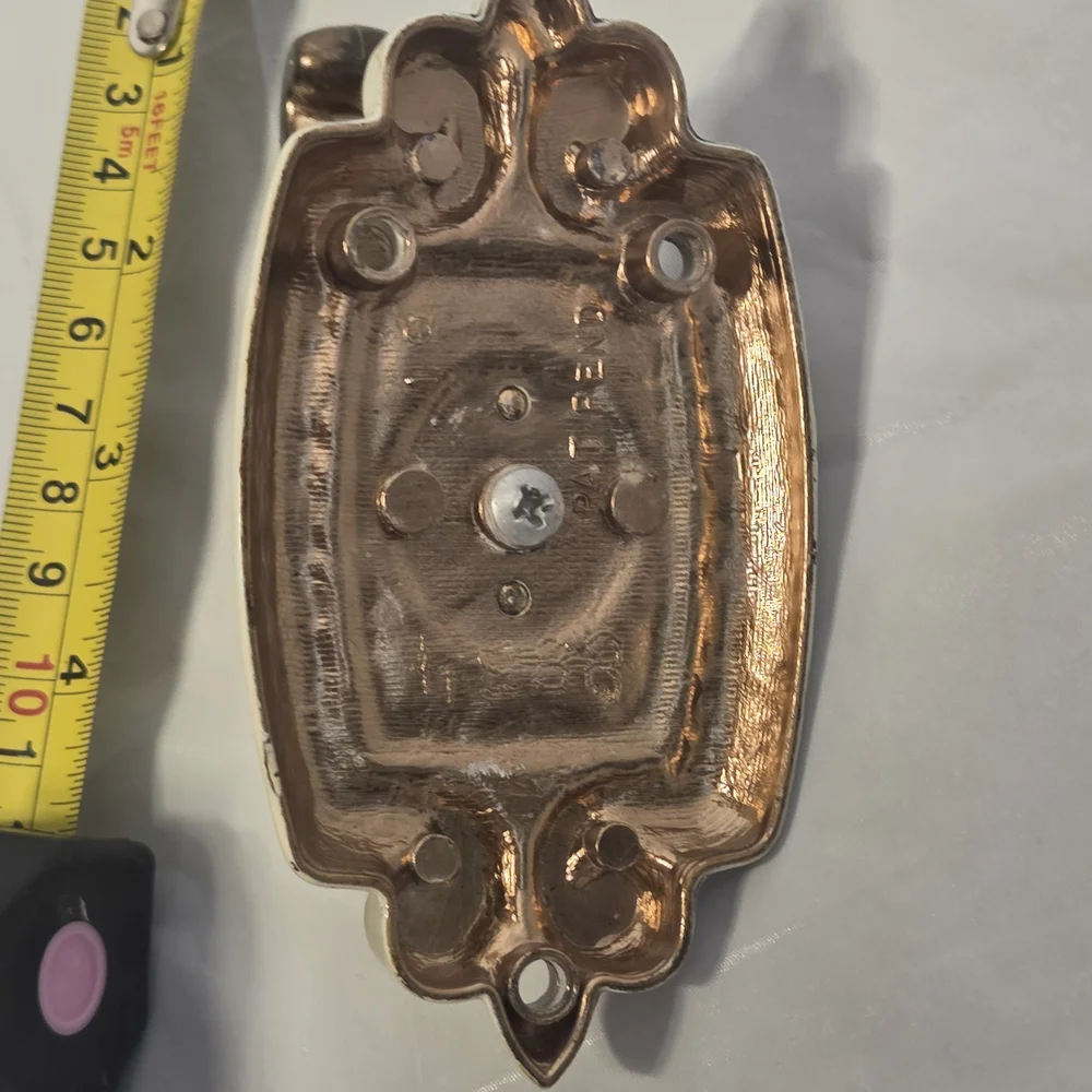 Elegant Bronze and White Wall Hook